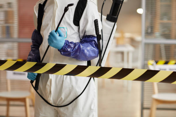 Professional Sewage Cleanup technician working in Geneva, IL